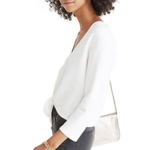Madewell Textured Front Tie Top